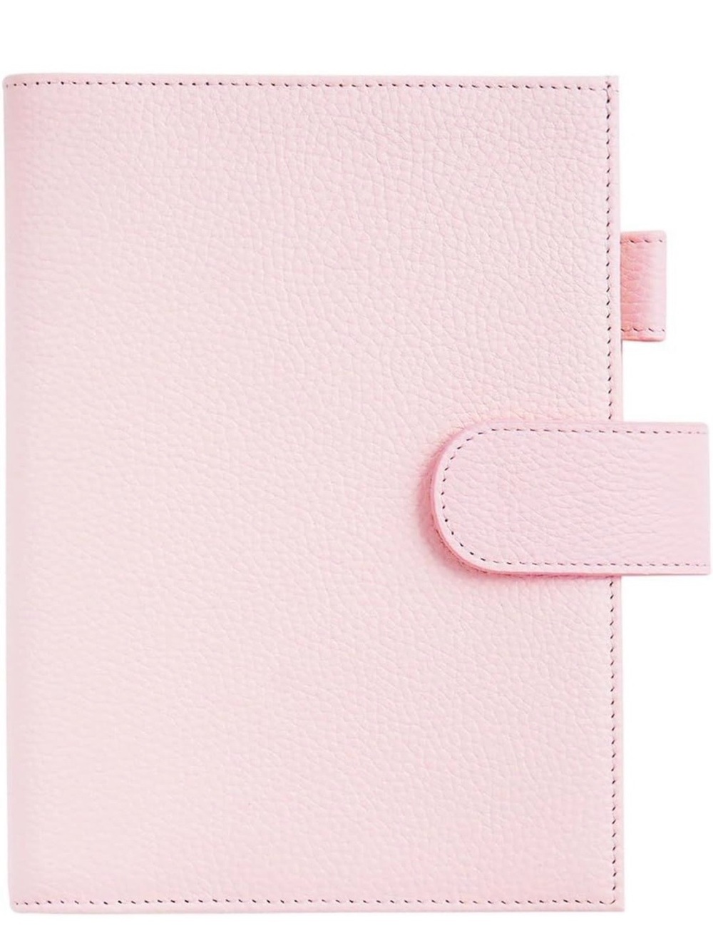 Moterm Leather Snap Notebook in Blush Pink